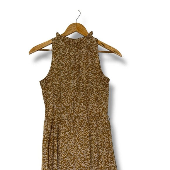 Waist-Defined Floral Hater Midi Dress WOMEN S Sleeveless Cottagecore Spring - Picture 12 of 16